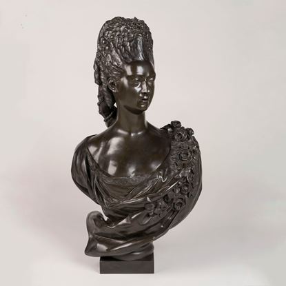 A Patinated Bronze Bust Of Marie Adélaïde, Princess of France